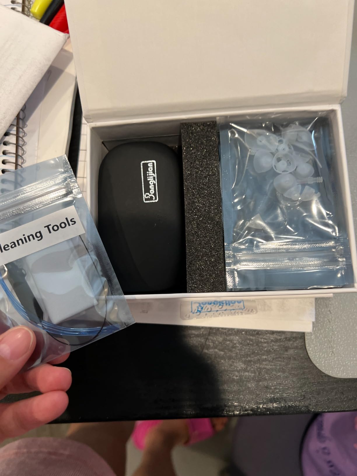 Banglijian Rechargeable Hearing Aid for Moderate to Severe Hearing Loss Ziv-206 for Seniors Adults with Noise Reduction Adaptive Feedback Cancellation-Two Types of Sound Tubes(Two Units) customer photo 2