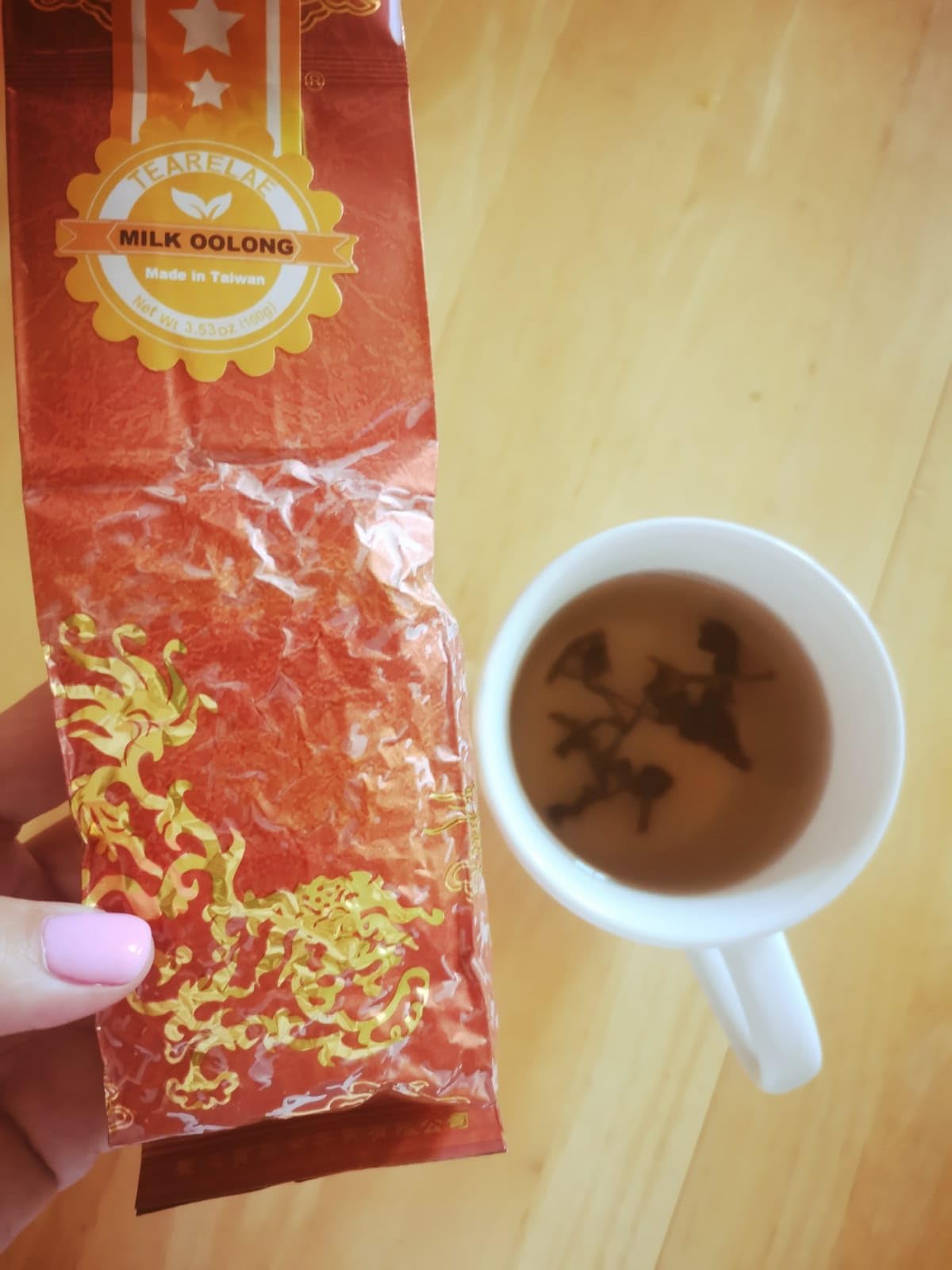 TEARELAE - Taiwan Milk Oolong Tea - 3.53oz/100g - Authentic Taiwan Tea Jin Xuan - Taiwanese Hand-picked Oolong Tea Loose Leaf - Help to Detox customer photo 2