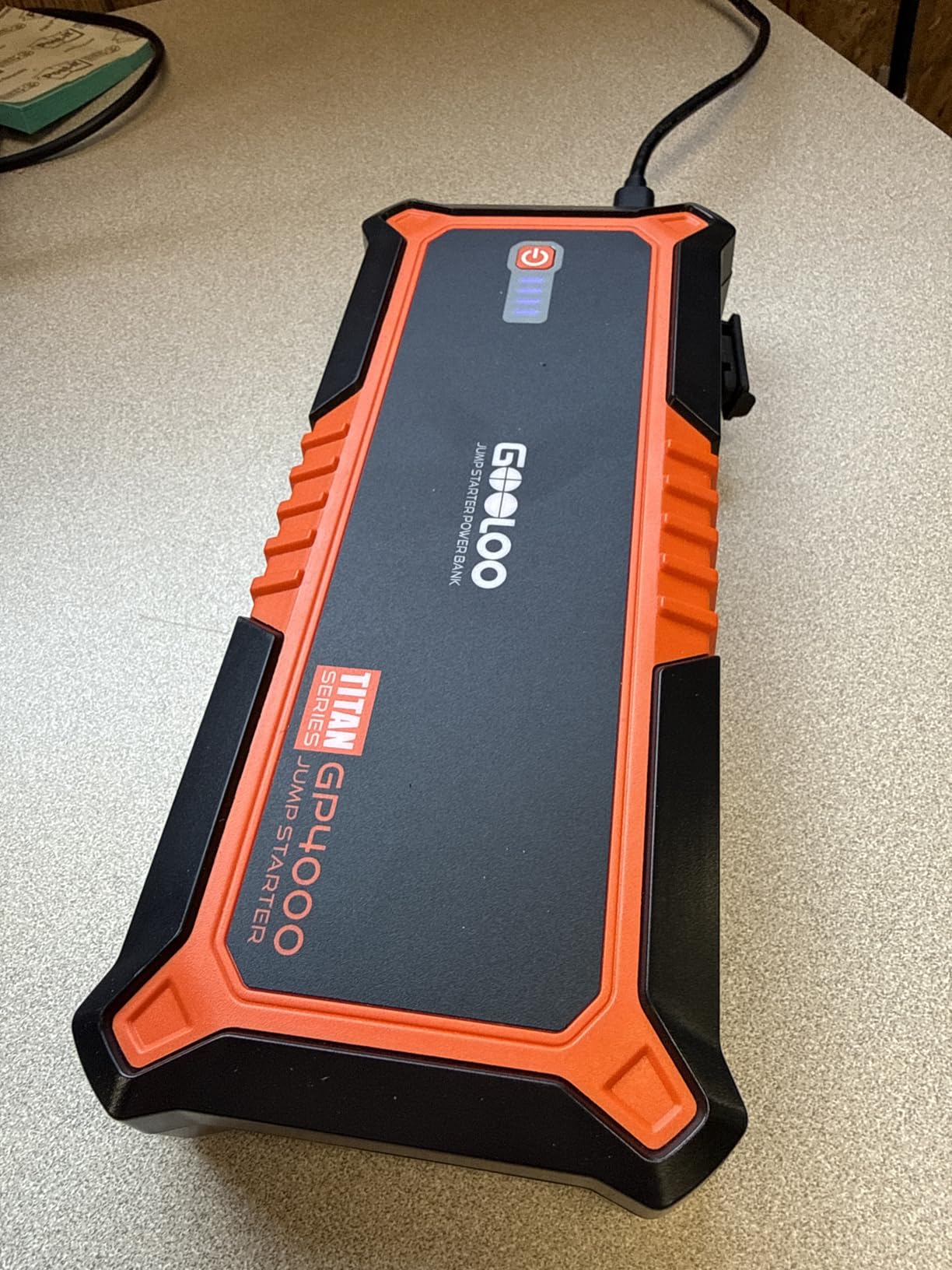GOOLOO GP4000 Jump Starter 4000A Peak Car Starter (All Gas, up to 10.0L Diesel Engine) SuperSafe 12V Lithium Jump Box with USB Quick Charge and Type C Port customer photo 2