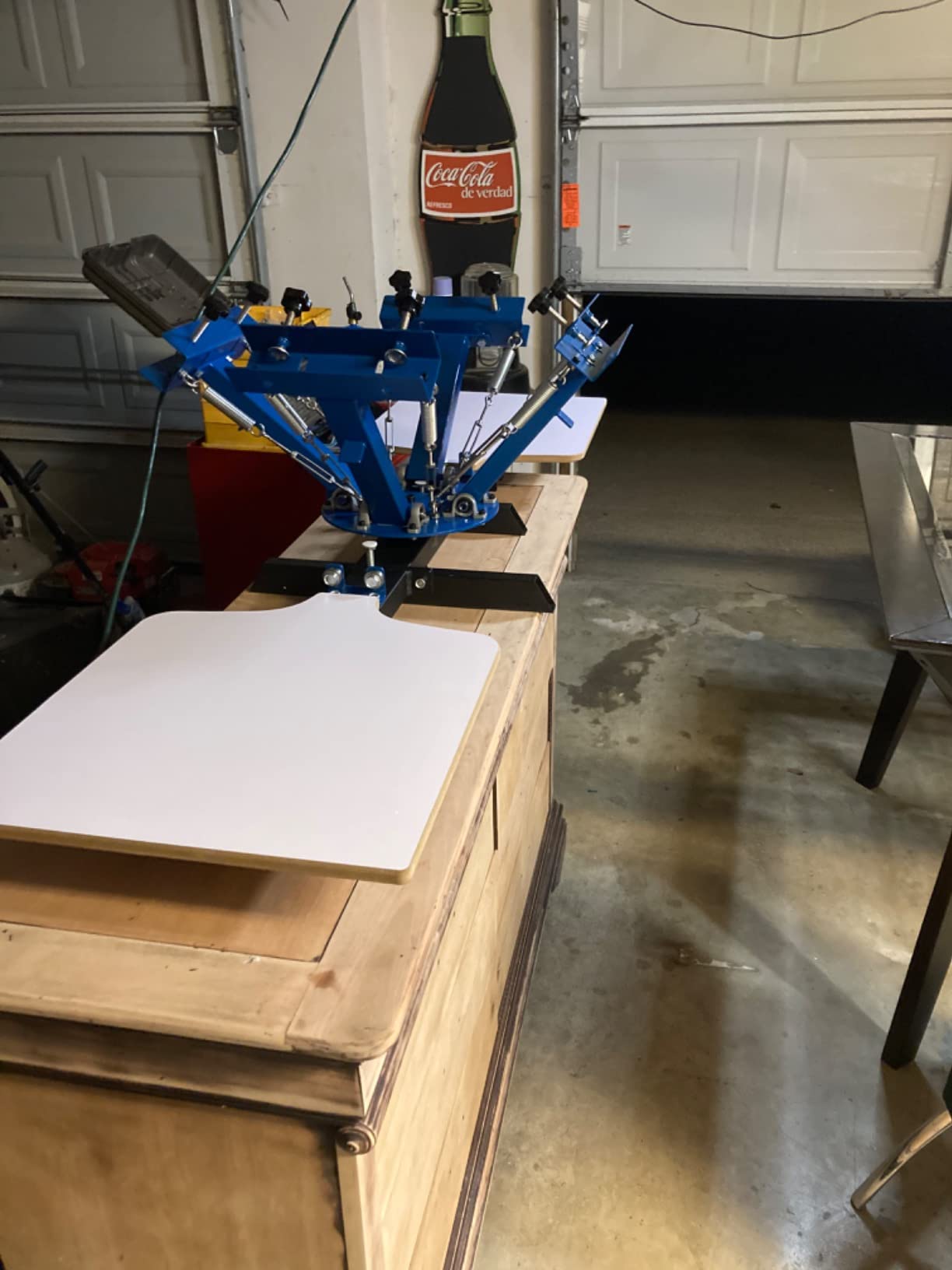 VEVOR Screen Printer 4 Color 2 Station Silk Screen Printing Kit 55x45cm T-Shirt Screen Printing Machine Screenprint Press (4 Color 2 Station) customer photo 1