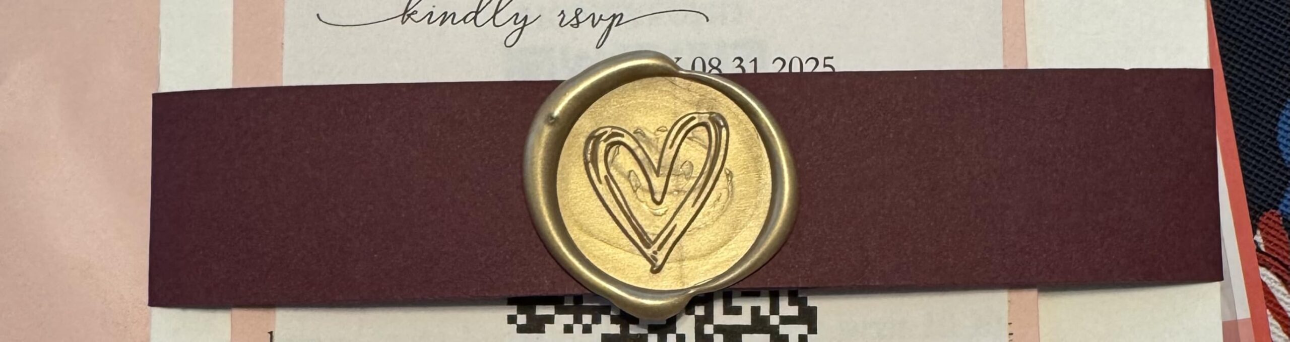 Heart Wax Seal Stamp, Yoption Vintage Brass Head Wooden Handle Sealing Stamp for Wedding Invitations customer photo 2