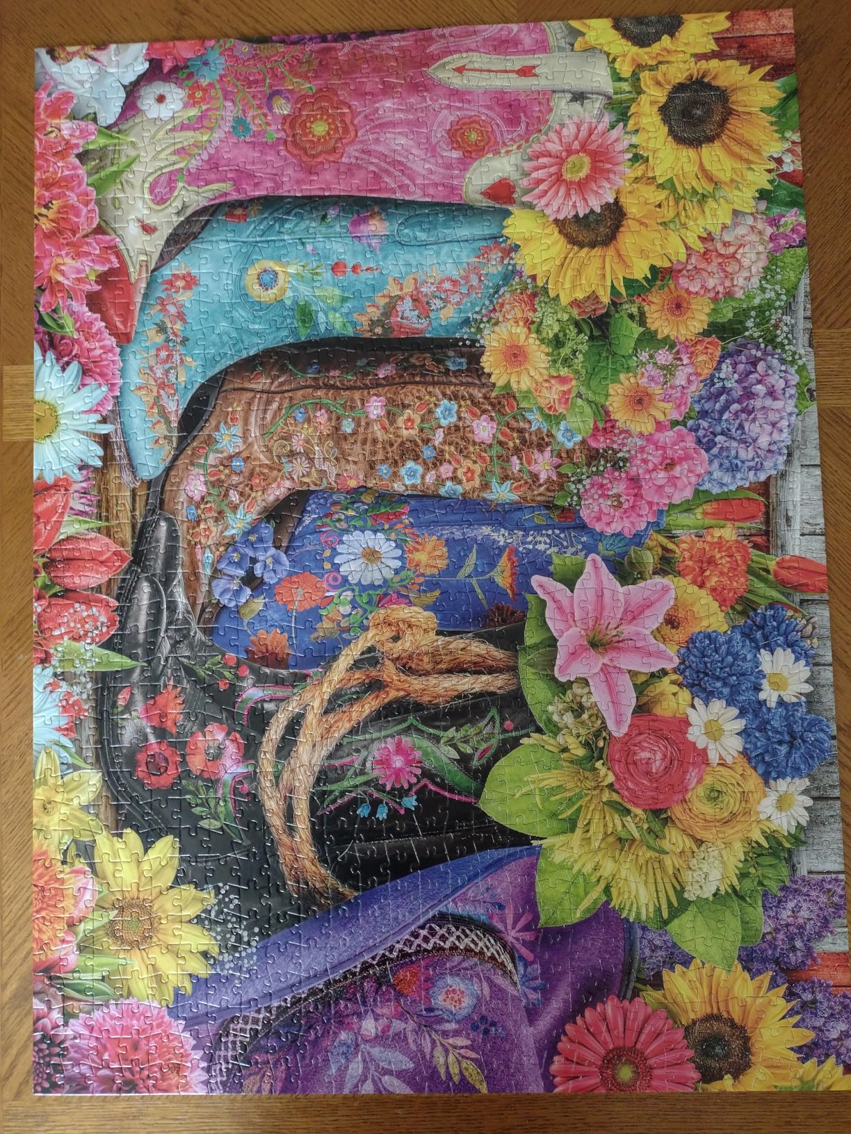 Buffalo Games - Cowgirl Colors - Lars Stewart - 1000 Piece Jigsaw Puzzle for Adults, Vibrant Floral Western Art, Challenging Puzzle for Game Nights customer photo 1