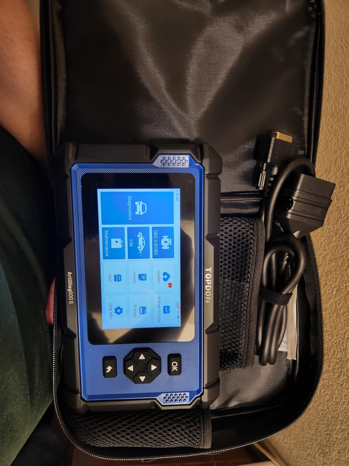 OBD2 Scanner TOPDON AD600S Scan Tool, Code Reader, Diagnostics Scanner for ABS/SRS/AT/Engine, 9 Reset Services, Oil/Brake/BMS/SAS/DPF/TPMS/ETS Reset/ABS Bleeding/Injector Coding, Free Lifetime Upgrade customer photo 1