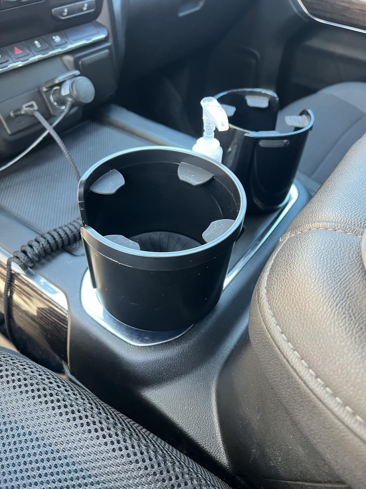 Upgraded Car Cup Holder Expander Adapter with Offset Adjustable Base, Compatible with Yeti 14/24/36/46oz Ramblers, Hydro Flasks 32/40oz, Other Large Bottles Mugs in 3.5