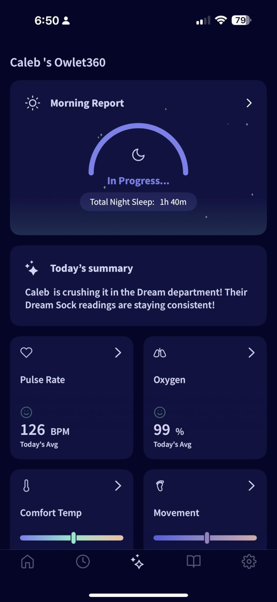 Owlet Dream Sock - Smart Baby Monitor View Heart Rate and Average Oxygen O2 as Sleep Quality Indicators. Wakings, Movement, and Sleep State. Digital Sleep Coach and Sleep Assist Prompts - Mint customer photo 2