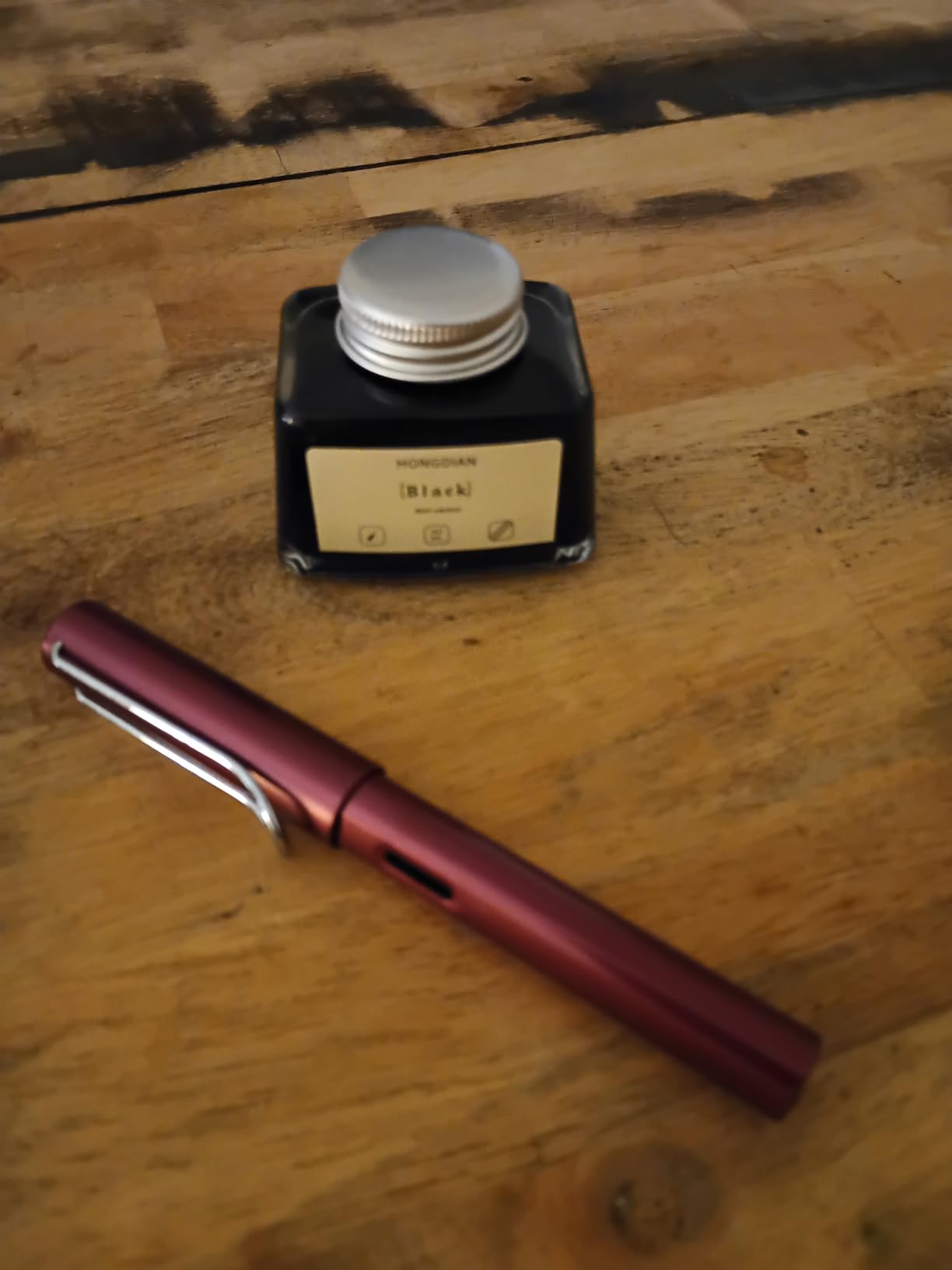 Asvine Hongdian Fountain Pen Bottled Ink Black, 60ml Non Carbon customer photo 1