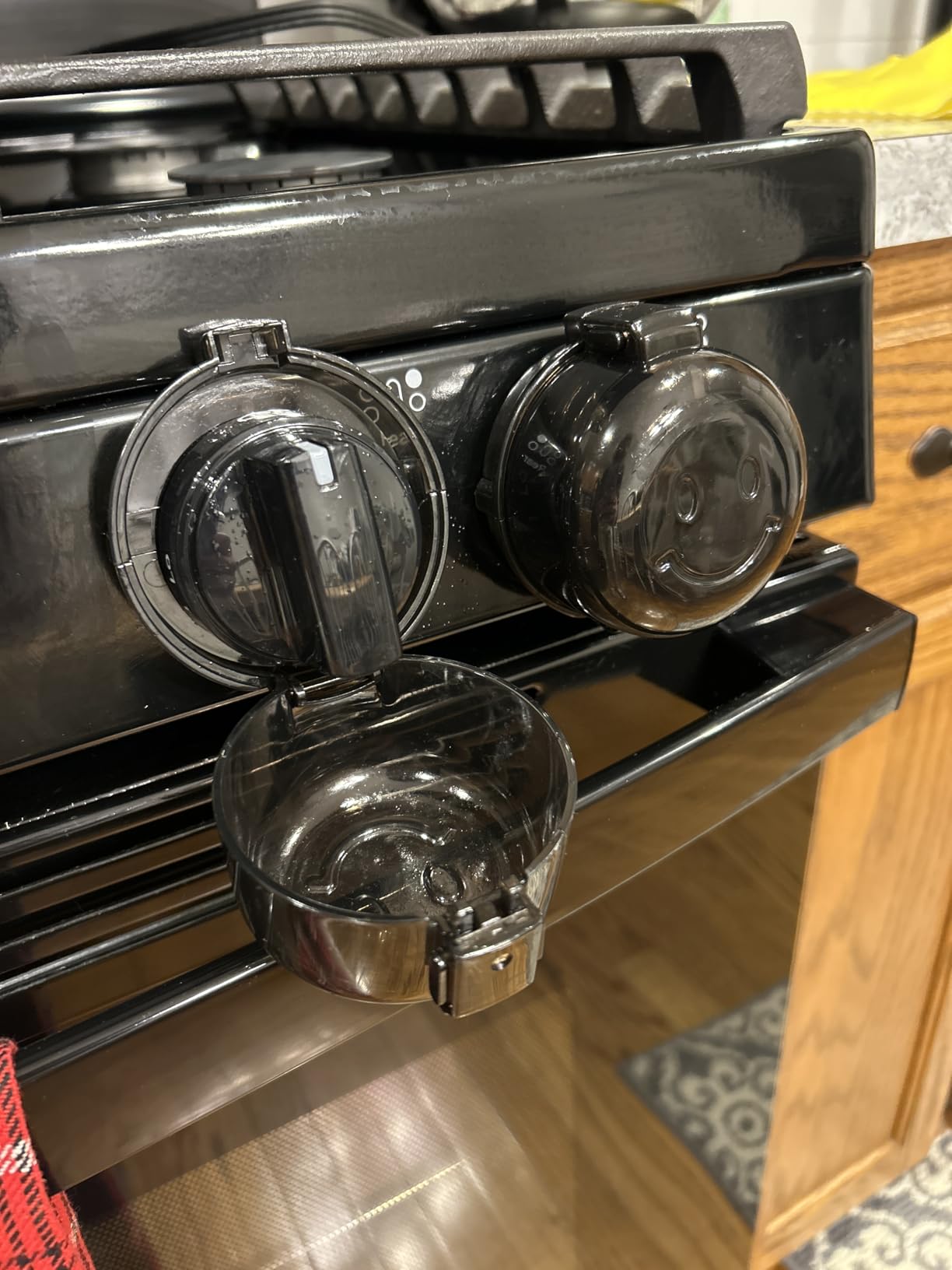 Stove Knob Covers for Child Safety - 5 Pack Babepai Upgraded Double-Key Design Universal Size Baby Safety Gas Oven Knob Covers Stove Guard Baby Proofing customer photo 2