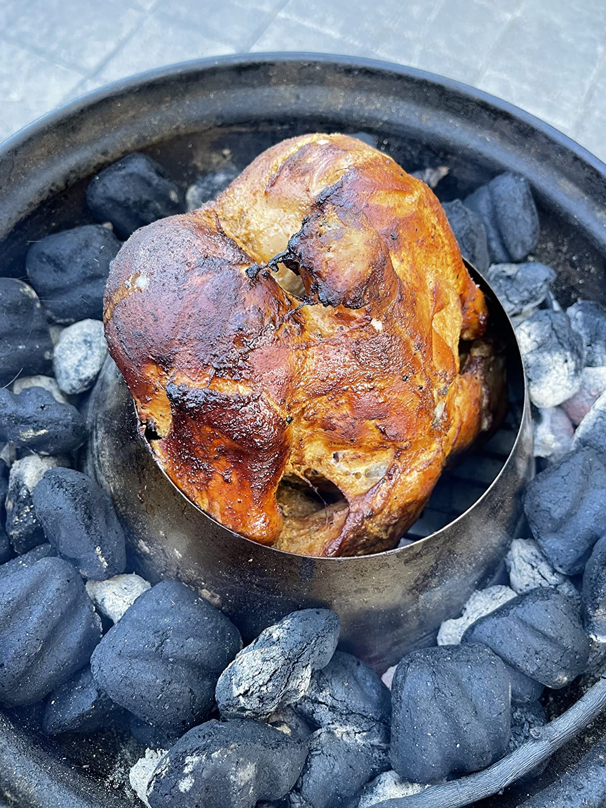 BBQ Whirlpool for Weber 22 Kettle Grill Accessories, Stainless Steel Whirlpool Charcoal Grill Accessories Fit Weber Kettle WSM Smoker,L&XL Big Green Egg Grills,Kamado Joe Big Joe customer photo 1