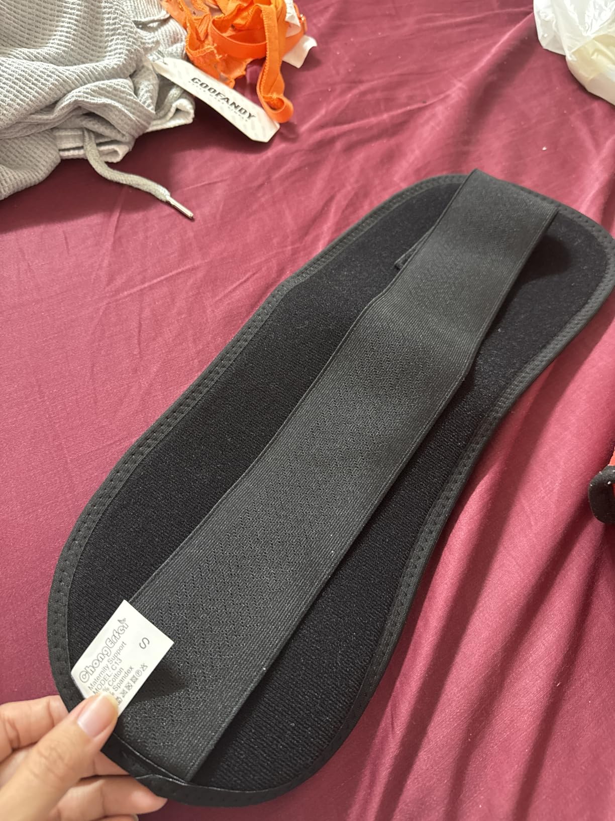 ChongErfei Maternity Belt, Pregnancy 3 in 1 Support Belt for Back/Pelvic/Hip Pain, Maternity Band Belly Support for Pregnancy Belly Support Band (M: Fit Ab 35.5