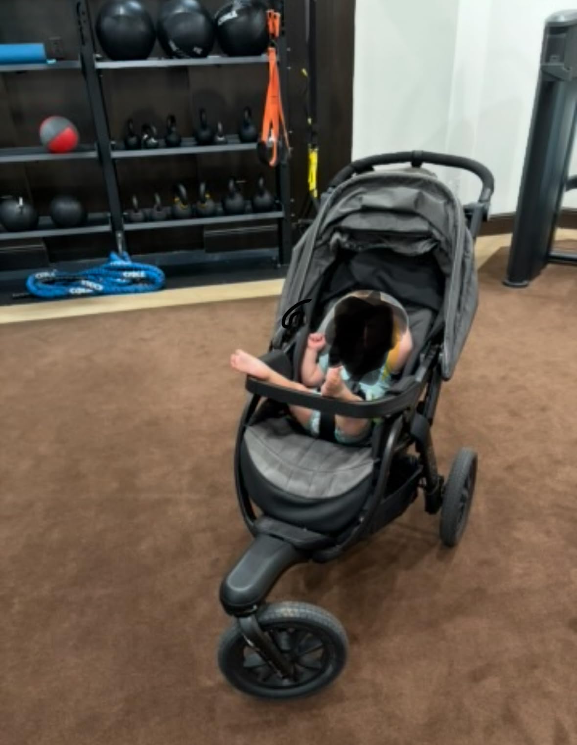 Chicco Activ3 Jogging Stroller, All-Terrain Stroller, Compatible with Chicco Infant Car Seats, Eclipse/Grey customer photo 1