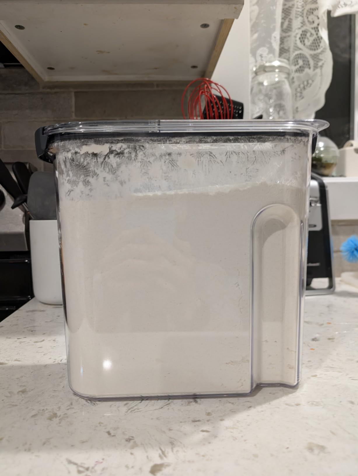 Rubbermaid Brilliance BPA-Free Food Storage Containers with Lids Airtight Kitchen and Pantry Organization Set Includes 3 Containers and Scoops Clear 16 cups customer photo 2