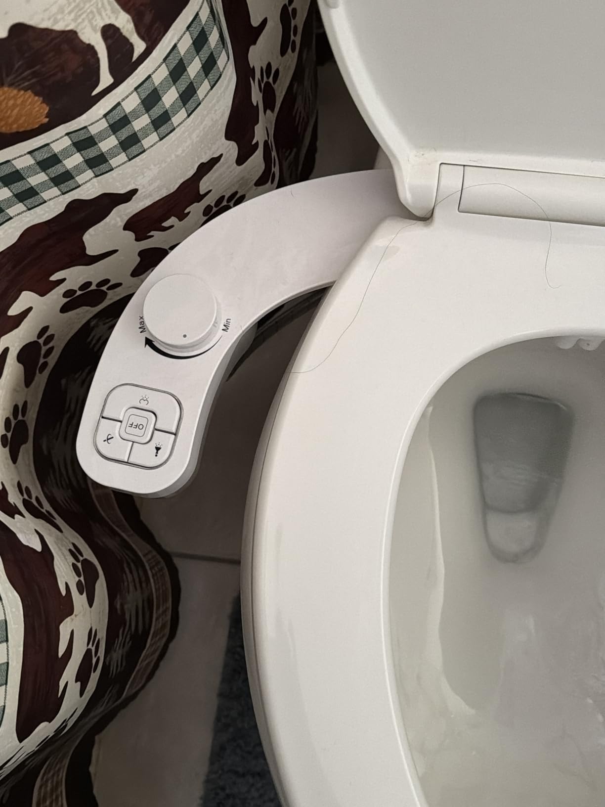 PIKETS Bidet Attachment for Toilet, Dual Nozzle (Frontal and Rear Wash) Non-Electric Fresh Water Toilet Seat Attachment with Nozzle Self Cleaning, Adjustable Water Pressure(Chrome Silver) customer photo 2