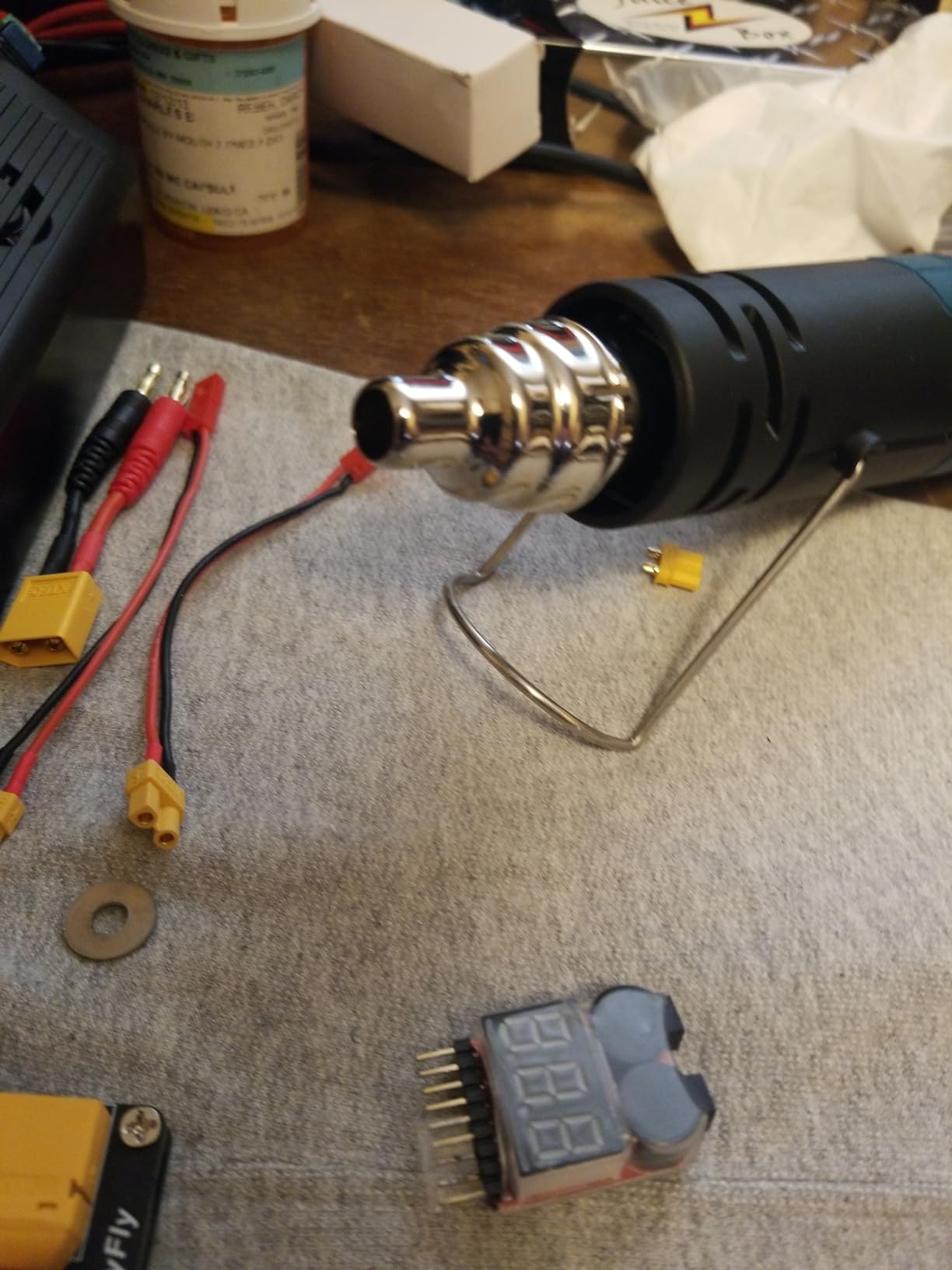 PRULDE Mini Heat Gun 2-Temp 480°F-850°F Hot Air Gun Tool with 6.56Ft UL Cord & Reflector Nozzle for Crafting, Shrink Tubing, Vinyl Wrap, Candle Making, Embossing, Epoxy Resin customer photo 1
