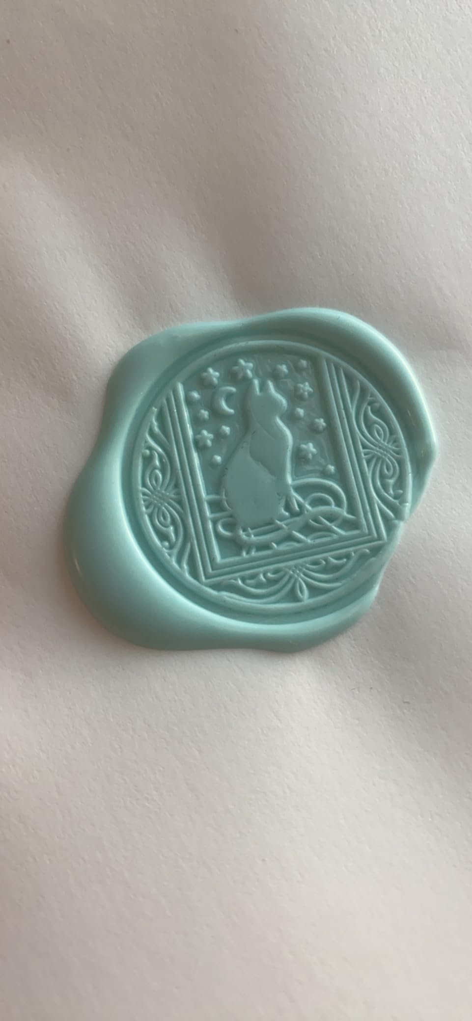 SWANGSA Wax Seal Stamp Set, Vintage 6 Pieces Sealing Wax Stamp Heads and 1 Wooden Handle for Wedding Party Invitations, Letters, Envelopes, Christmas (Starry Animals Set) customer photo 2