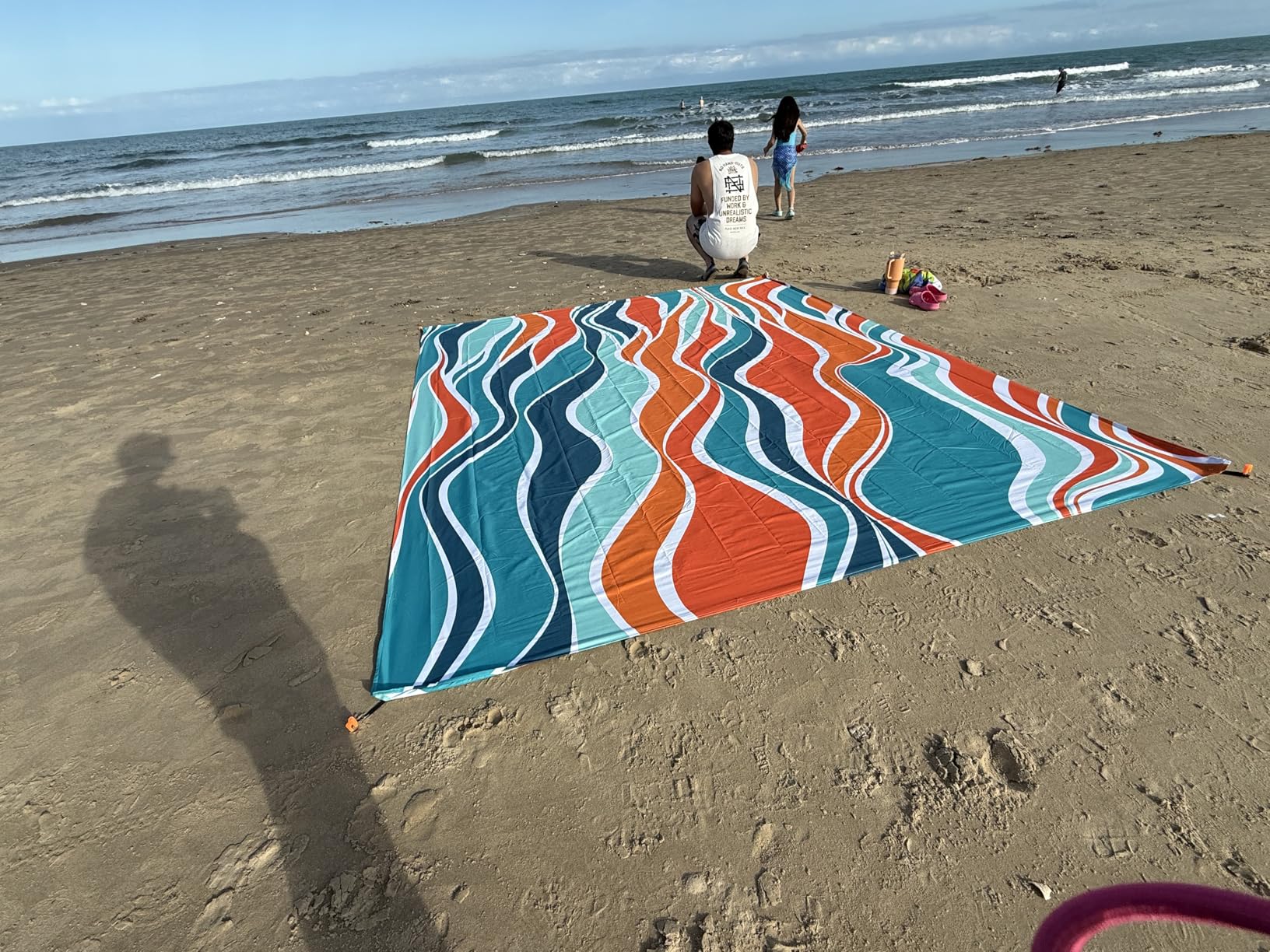 Everlasting Comfort Large Beach Blanket Waterproof & Sandproof - 80