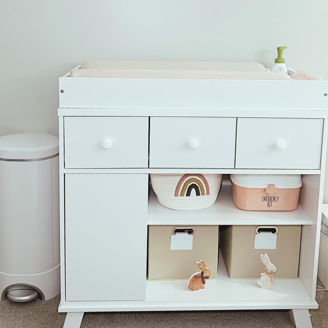 Storkcraft Modern Convertible Baby Changing Table (White and Vintage Driftwood) customer photo 1