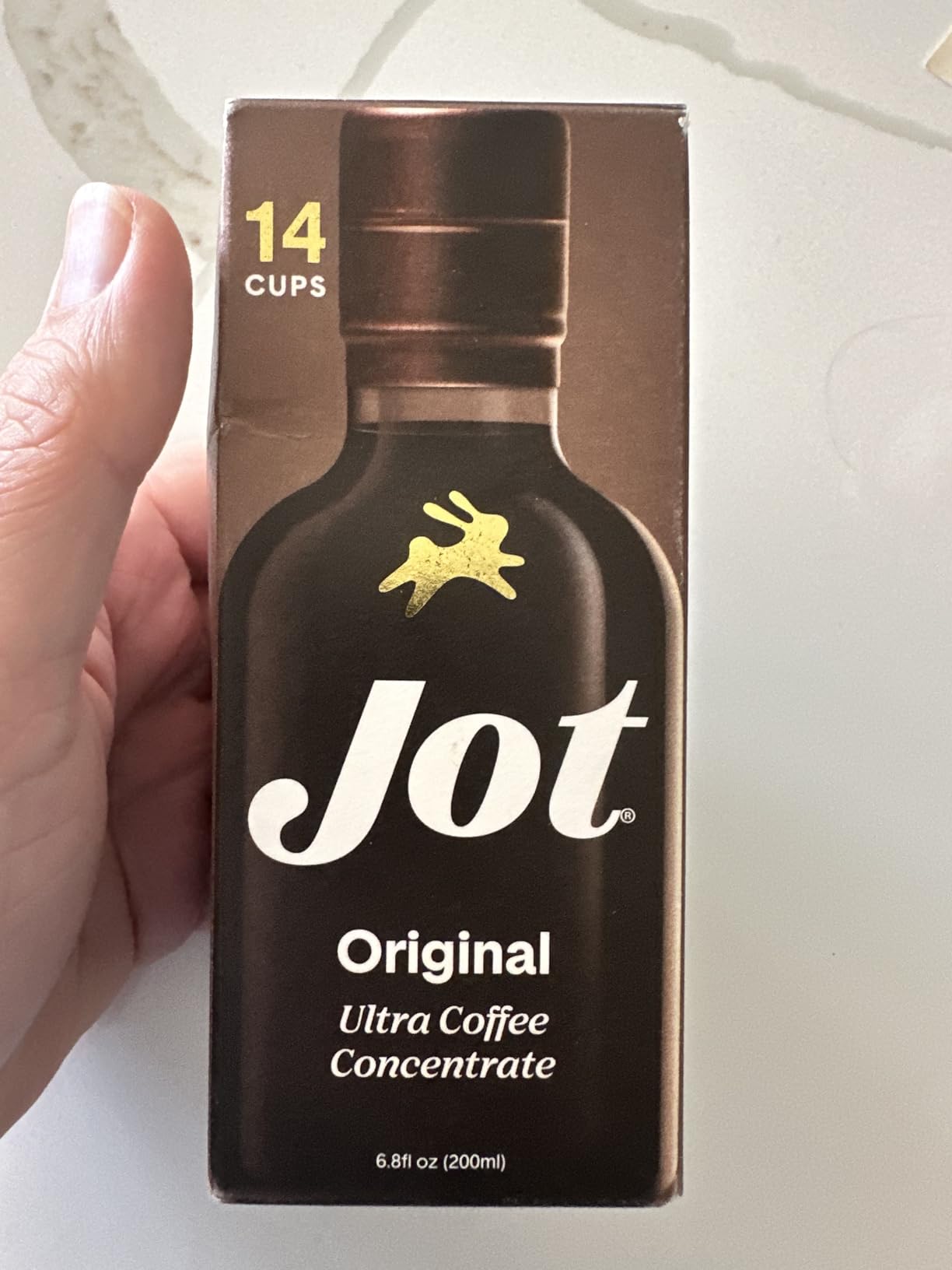 Jot Coffee Concentrate (Original) High Caffeine Cold Brew Coffee Concentrate Liquid for Iced Coffees, Instant Espresso, Hot or Cold Instant Coffees - Makes 14 Cups, 150mg Caffeine/Tbsp, Sugar Free customer photo 2