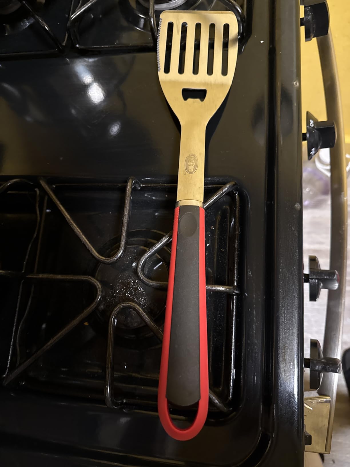 Kingsford Stainless Steel BBQ Grill Spatula, Wide Metal Blade for Confident Flips, Beveled Edge customer photo 1