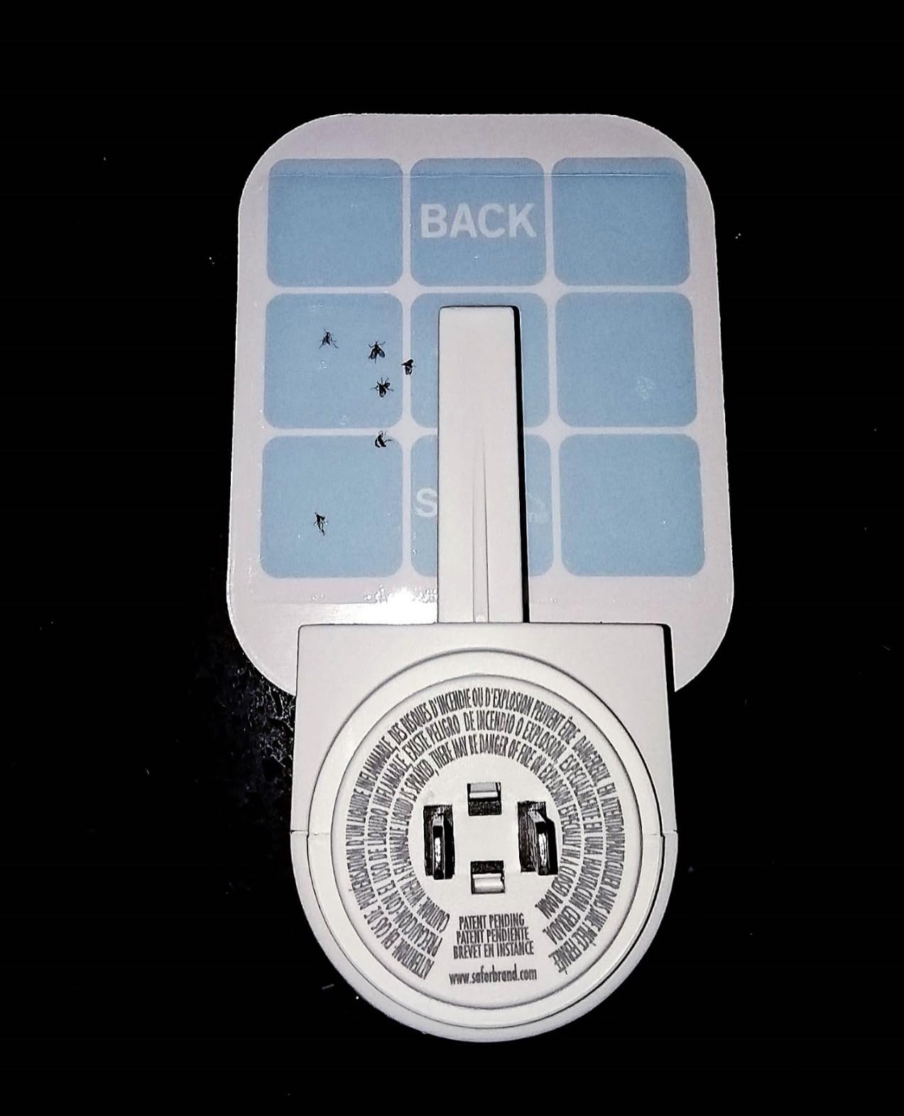 Safer Home Indoor Plug-In Fly Trap - SH502 - Effective Fruit Fly Traps for Indoors, Gnat Traps for House Indoor, 400 Sq Ft Protection - Style: 1 Device + 2 Glue Cards customer photo 2