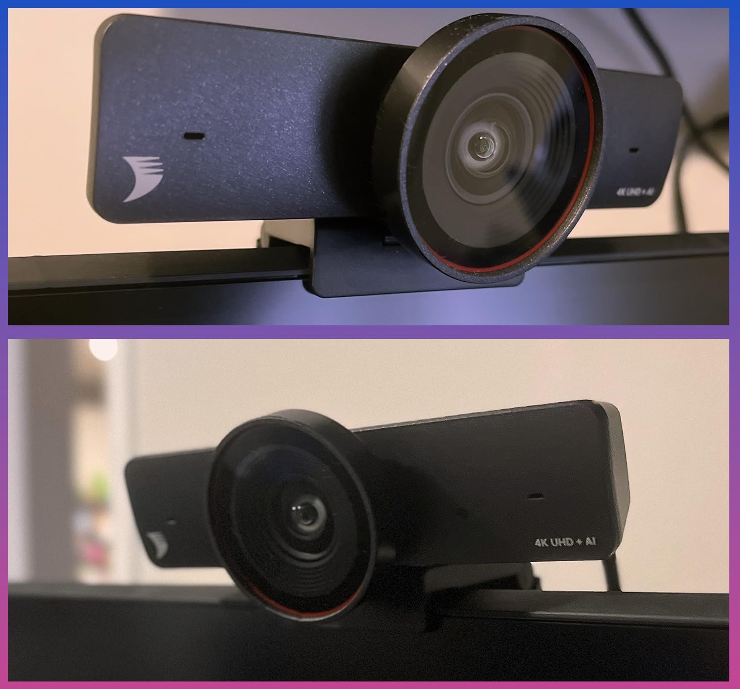 WYRESTORM 4K AI Tracking Conference Webcam, Auto Framing and Presenter Tracking, 120 Degree Wide Angle, Dual Noise Cancelling Mics, Privacy Cover, USB Plug and Play, Zoom Certified for Teams Meeting Rooms customer photo 1