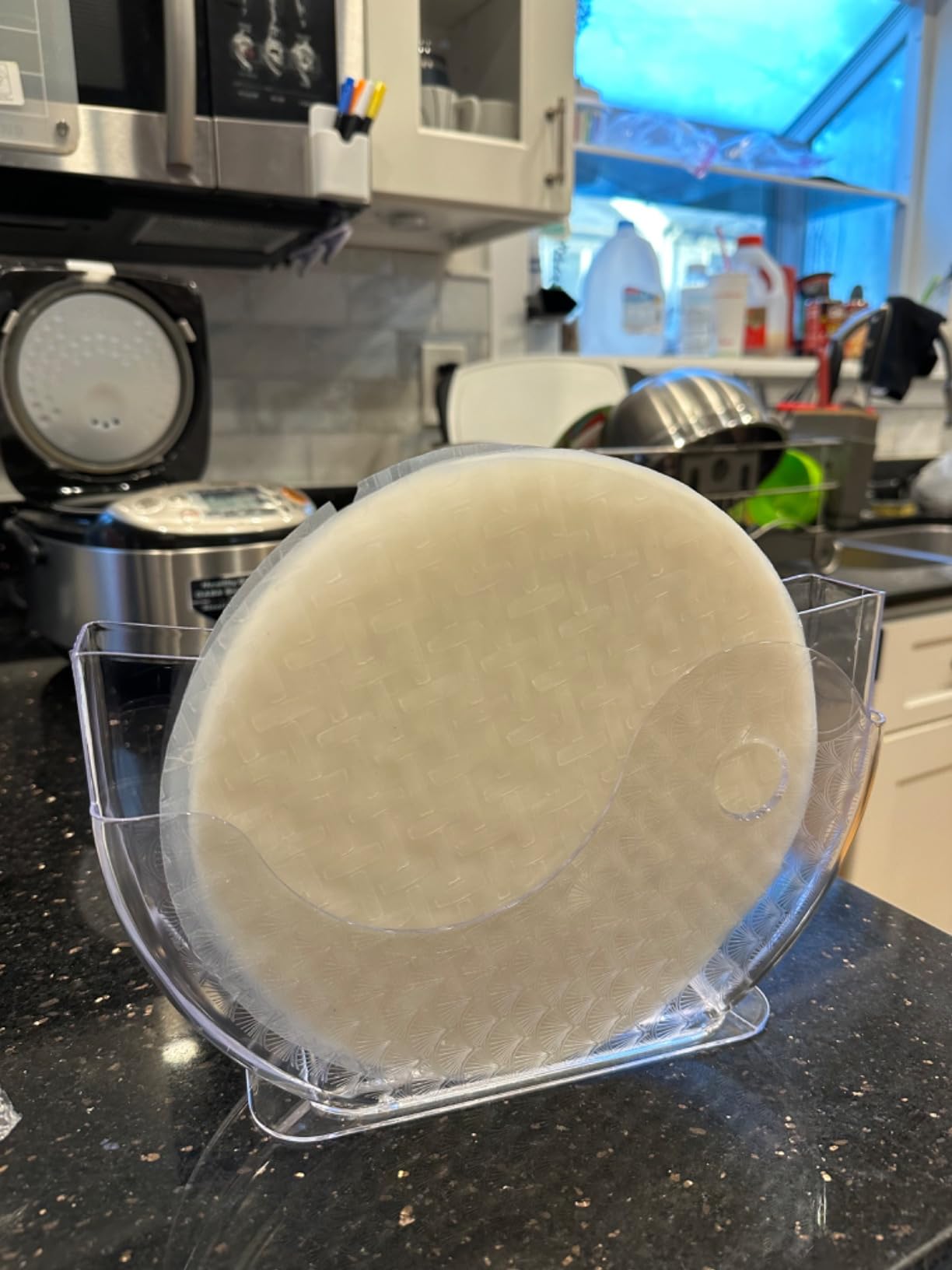 Rice Paper Water Bowl Dipper Spring Roll Water Bowl Rice Paper Holder Rice Bowl Rice Roll Shrimp Vietnamese Rice Paper Holder Spring Roll Water Dipper 2 Pack customer photo 1
