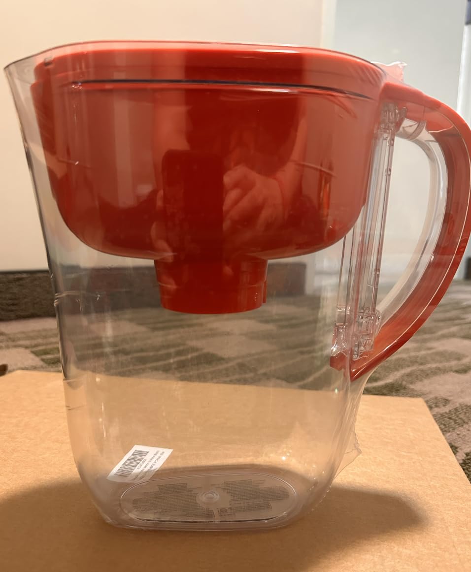 Brita Metro Water Filter Pitcher with SmartLight Change Indicator, BPA-Free, Replaces 1,800 Plastic Water Bottles a Year, Lasts Two Months, Includes 1 Filter, Small - 6-Cup Capacity, Fiery Red customer photo 2