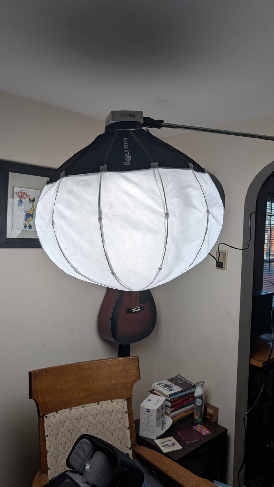 SMALLRIG Lantern Softbox Soft Light Modifier, 26 Inch/65 cm Softbox Diffuser Compatible with SMALLRIG Video Light 120B/120D/220B/220D and Other Bowens Mount Lamps customer photo 1