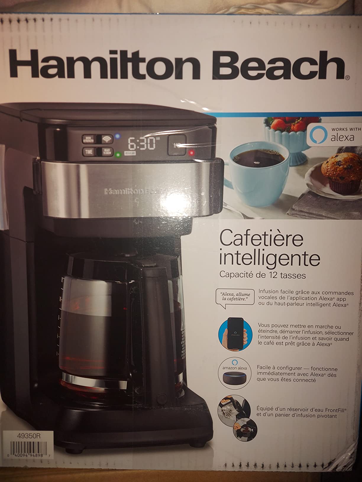 Hamilton Beach Works with Alexa Smart Coffee Maker, 12 Cup Programmable customer photo 2
