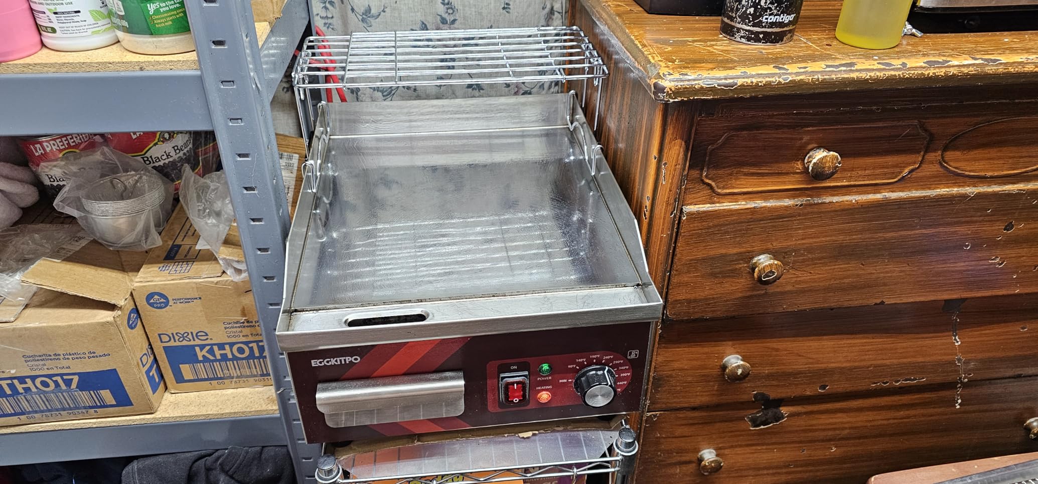 Skyflame Adjustable Griddle Warming Rack for 17