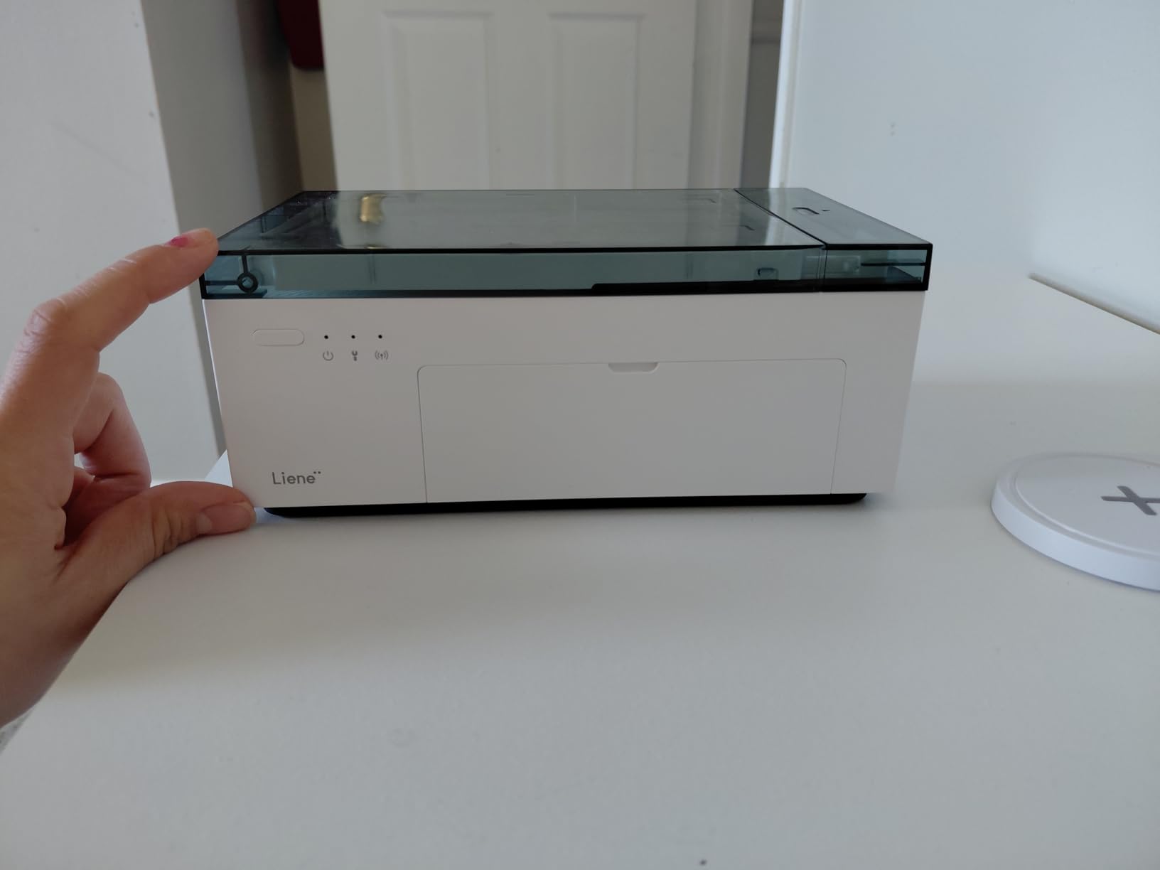 Liene M100 4x6'' Photo Printer, Phone Printer 100 Sheets & 3 Cartridges, Full-Color Photo, Portable Instant Photo Printer for iPhone Android, Thermal Dye Sublimation, Wi-Fi Picture Printer 100 Papers customer photo 1