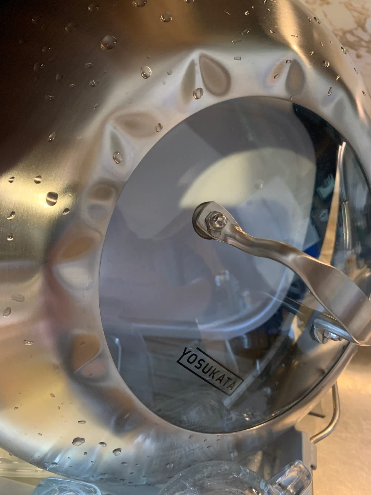 YOSUKATA Wok Lid 12.8 In for 13.5-In Wok - Premium Stainless Steel Cover with Tempered Glass Insert Steam Holes and Ergonomic Handle customer photo 2