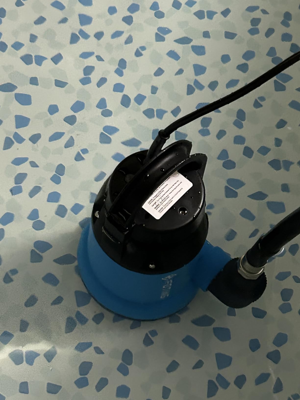 FOTING Sump Pump 1HP Clean/Dirty Submersible Water Pump, 4600GPH Utility Pump Thermoplastic Electric Portable Transfer Water Pump for Swimming Pool Pond Basement with 10ft Power Cord, Manual customer photo 1
