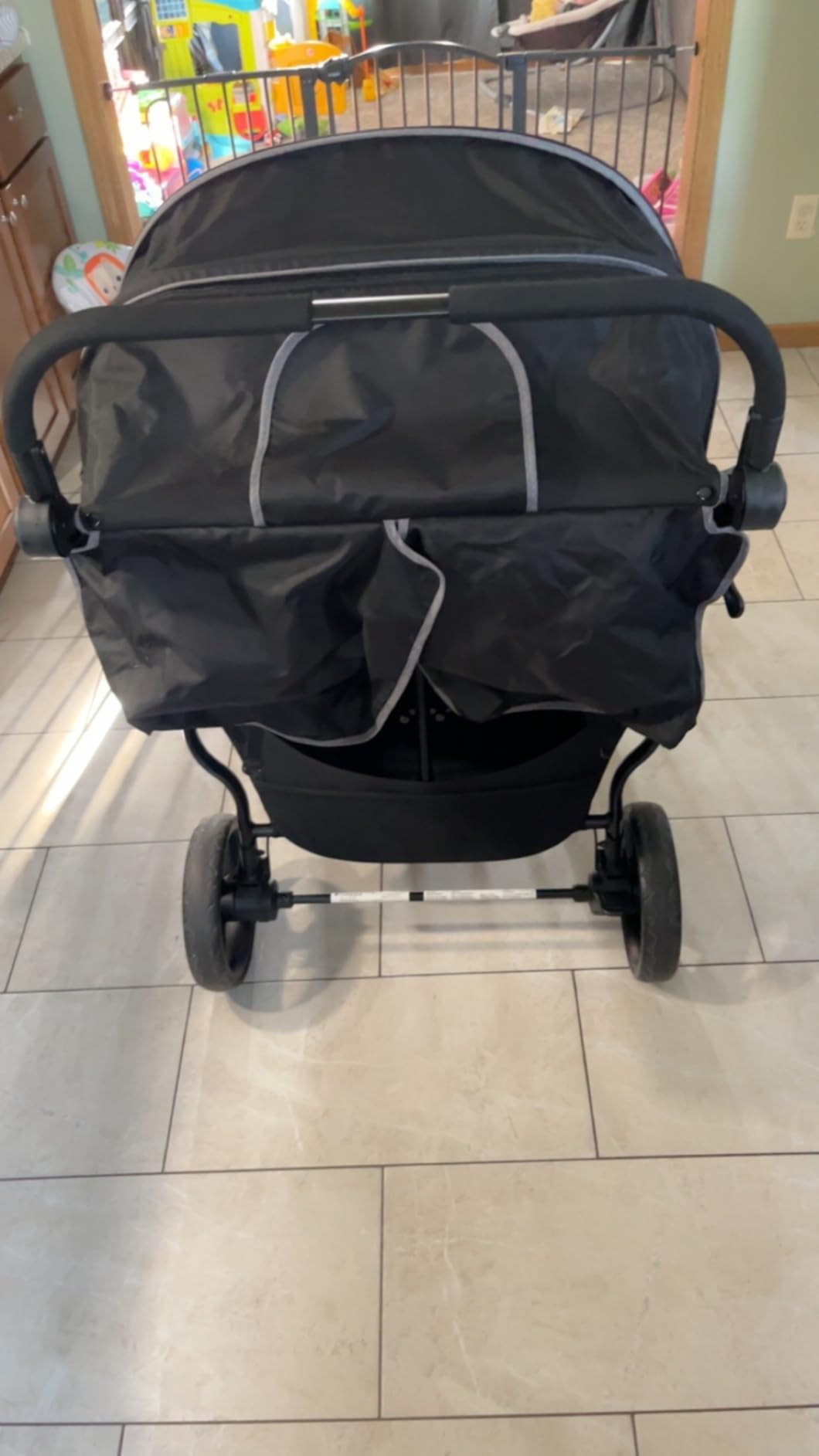 Gaggle by Foundations Roadster Duo Side by Side Double Stroller | Lightweight Compact Double Stroller for Toddlers | Easy to Fold & Maneuver | Amusement Park Approved | Black customer photo 1