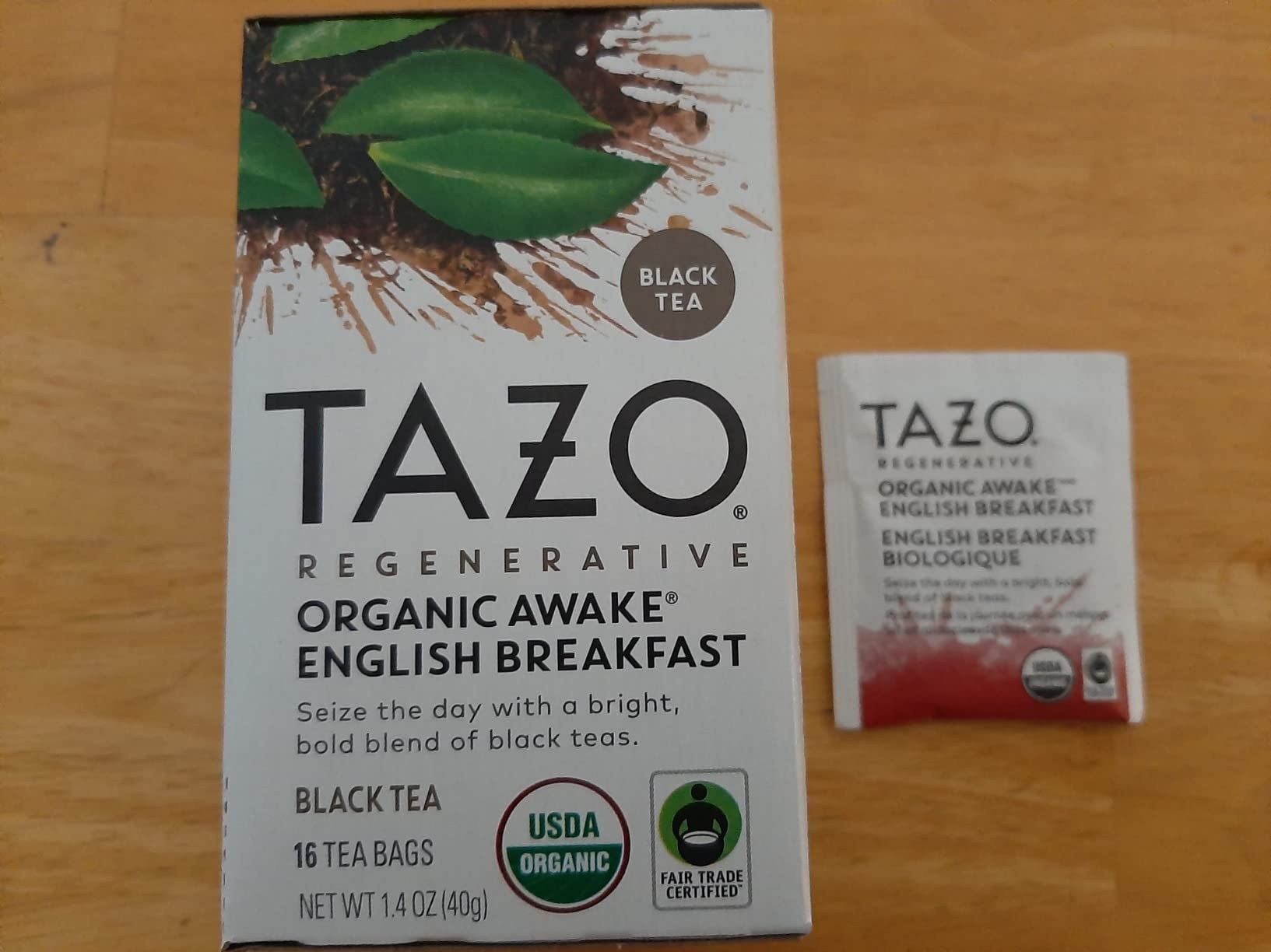 TAZO Organic Awake English Breakfast Black Tea Bags, Bold Traditional Breakfast-Style Black Tea, 96 Total Tea Bags (16ct - Pack of 6) customer photo 2