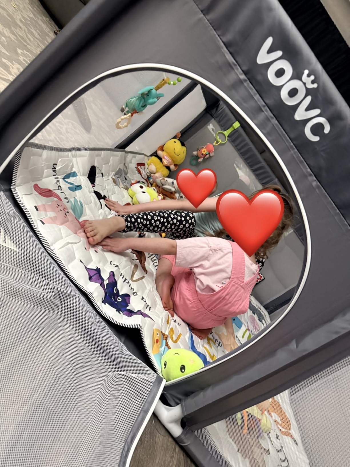 Premium Baby Playpen with Mat, 71x60 Inches Extra Large Playpen for Babies and Toddlers, Indoor & Outdoor Activity Center, Safety Baby Play Pen with Gate Prints customer photo 1