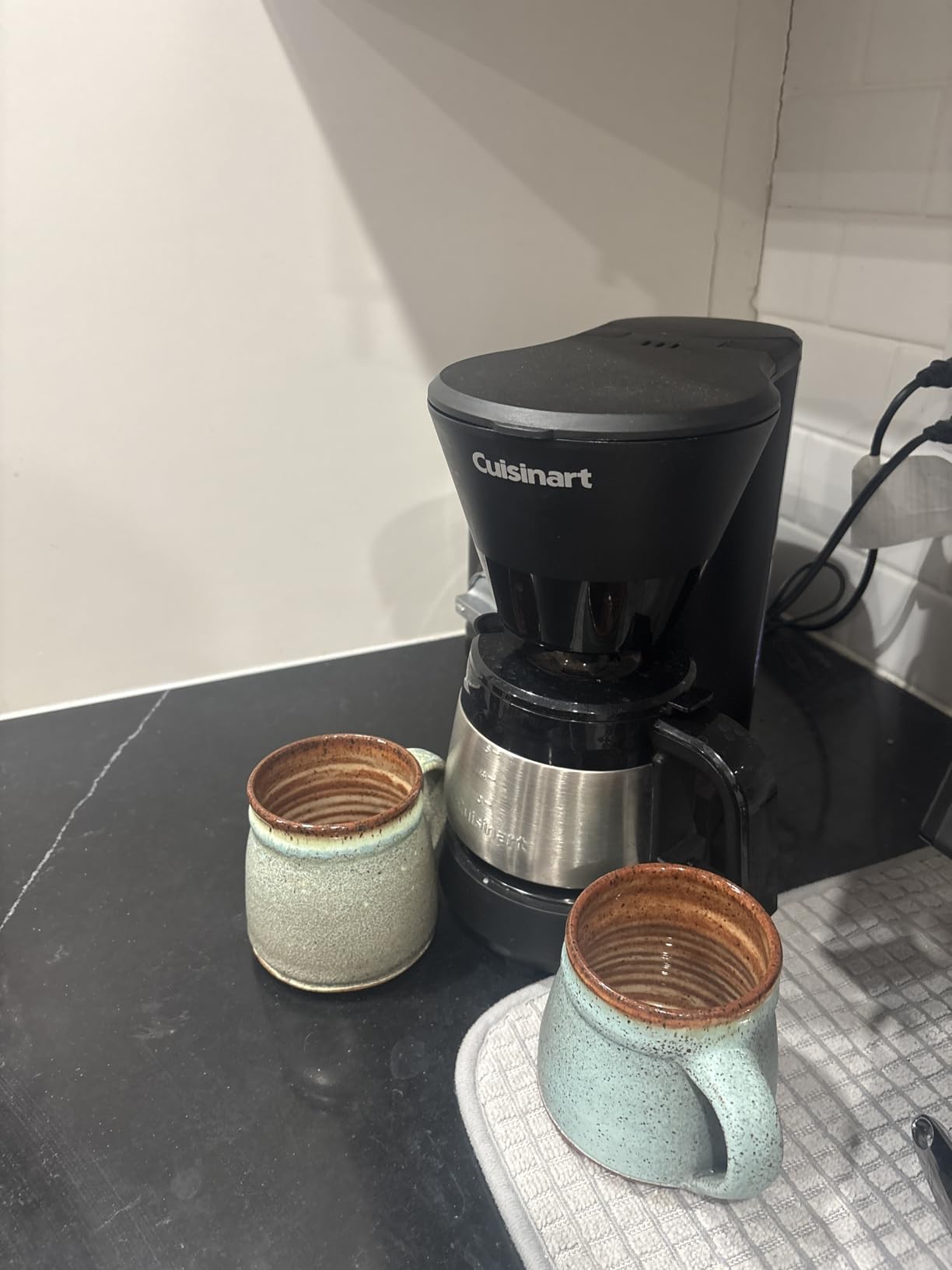 Cuisinart 5-Cup Coffee Maker with Stainless Steel Carafe, Coffee Machine with Removable Water Reservoir, Charcoal Water Filter, 30-Minute Keep Warm, and Brew Pause, DCC-5570NAS, Stainless Steel customer photo 1