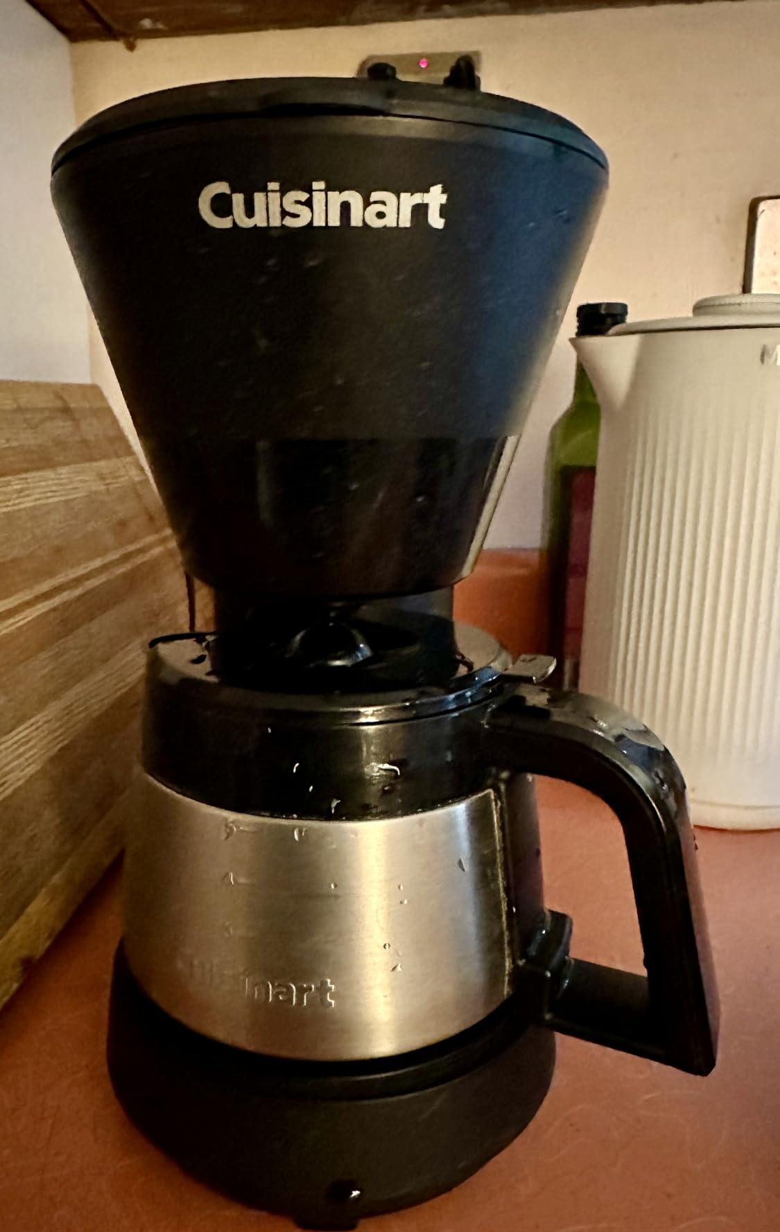 Cuisinart 5-Cup Coffee Maker with Stainless Steel Carafe, Coffee Machine with Removable Water Reservoir, Charcoal Water Filter, 30-Minute Keep Warm, and Brew Pause, DCC-5570NAS, Stainless Steel customer photo 2