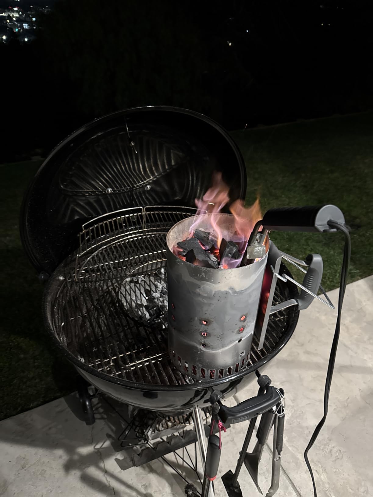 Electric Charcoal Starters 700W - BBQ Grill Fireplace Coal Lighter Easy & Quick Ignite Briquettes |No Sparks or Flames | 304 Coils 5f Cable for BGE Deep Grill (X-Large-Charcoal Starter) customer photo 1