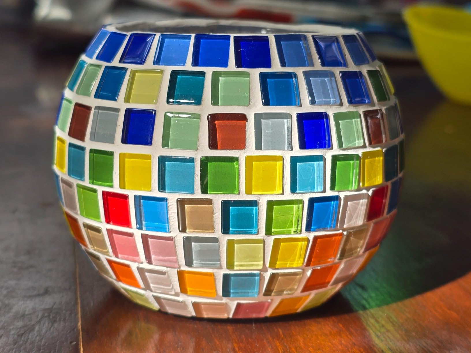Glass Mosaic Candle Holder Kit - DIY Mosaic Kits for Adults & Crafts for Girls 8-12 - Arts and Crafts for Kids, Tealight Candle Holder for Home Decor, Birthday Easter Gifts for Kids Ages 6 7 8-12 customer photo 1