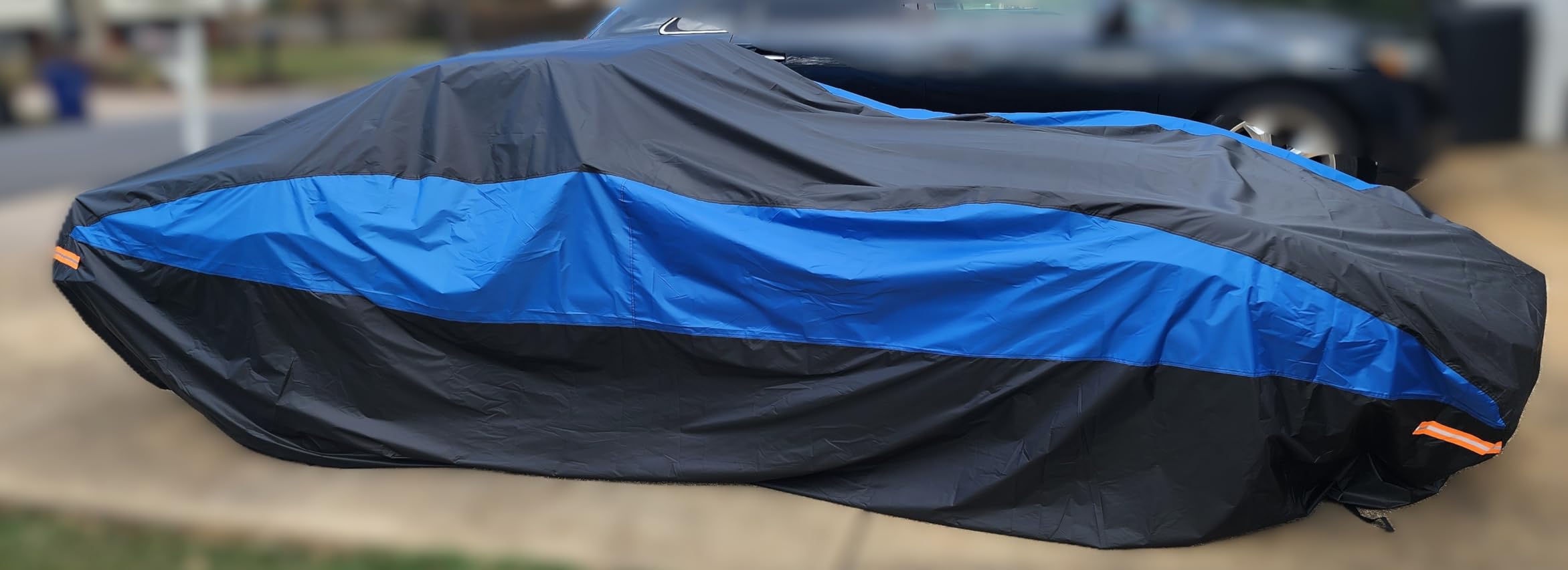 GUNHYI Car Cover for Automobiles All Weather Waterproof, Universal Fit Sedan Chevrolet Corvette, Ford Fusion, Kia Stinger, Nissan Maxima, Buick Regal, Subaru Legacy, Honda Accord etc. customer photo 1