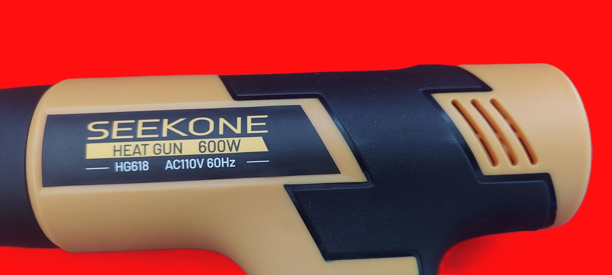 SEEKONE Mini Heat Gun, 600W Dual Temperature Hot Air Gun Tool 572℉&932℉, With 4.9Ft Long Cable and Overheat Protection for Crafts, Embossing, Paint Stripping, Shrink Wrap customer photo 1