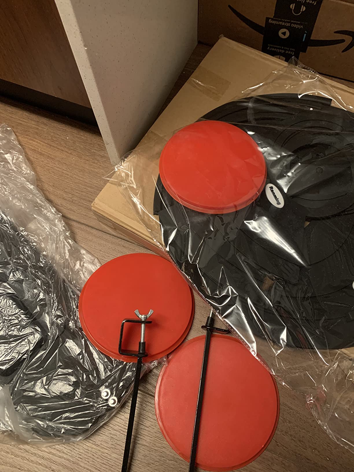 RANMING Drum Mute Pads Silicone Drums Silencer Pad Set Double-layer Drum Mutes Eliminates Sustain, Reduce 90% Volume customer photo 2