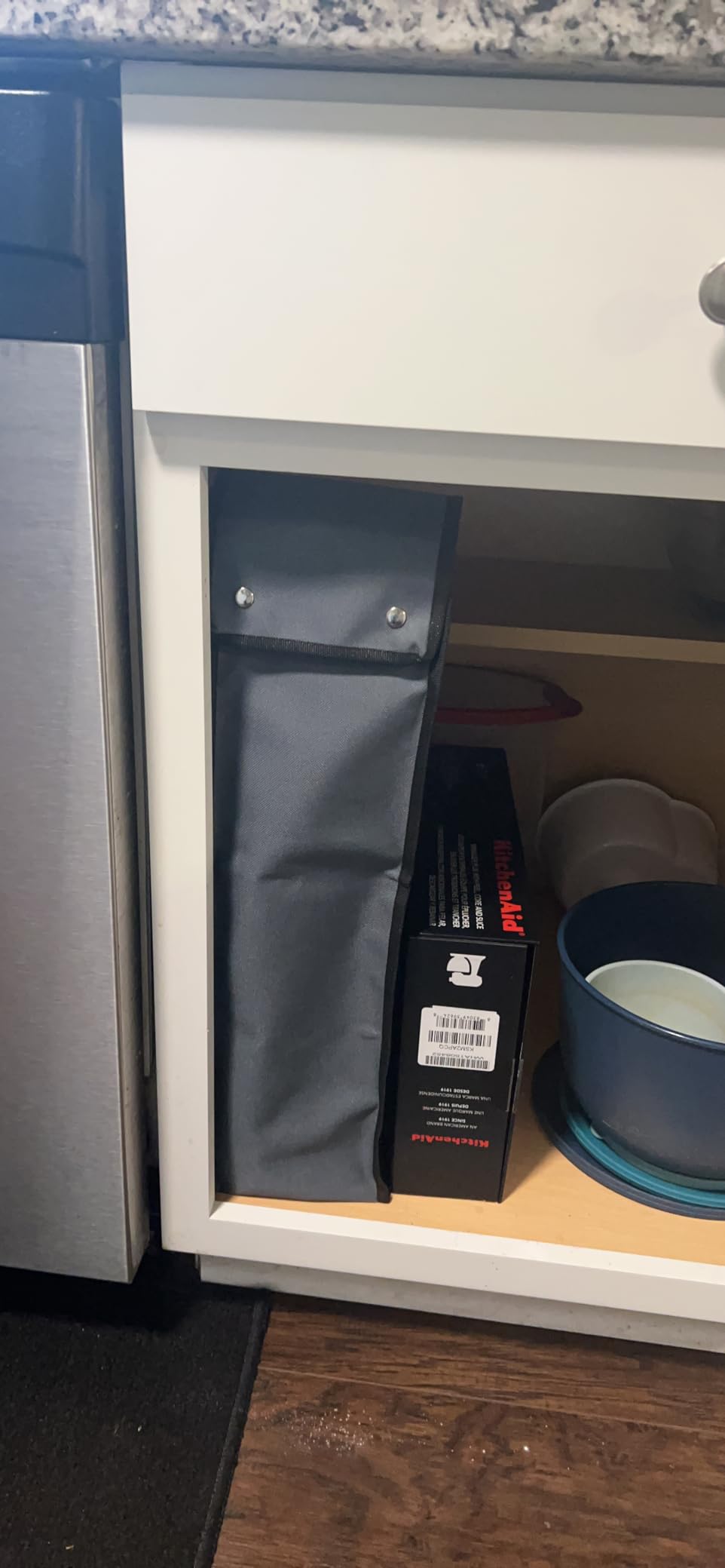 Amylove Grill Utensil Storage Bag BBQ Tool Storage Bags Barbecue Hardware Tool BBQ Utensil Holder Pouch Oxford Cloth Accessory Foldable for Camping Hiking (1 Pcs, Black) customer photo 1