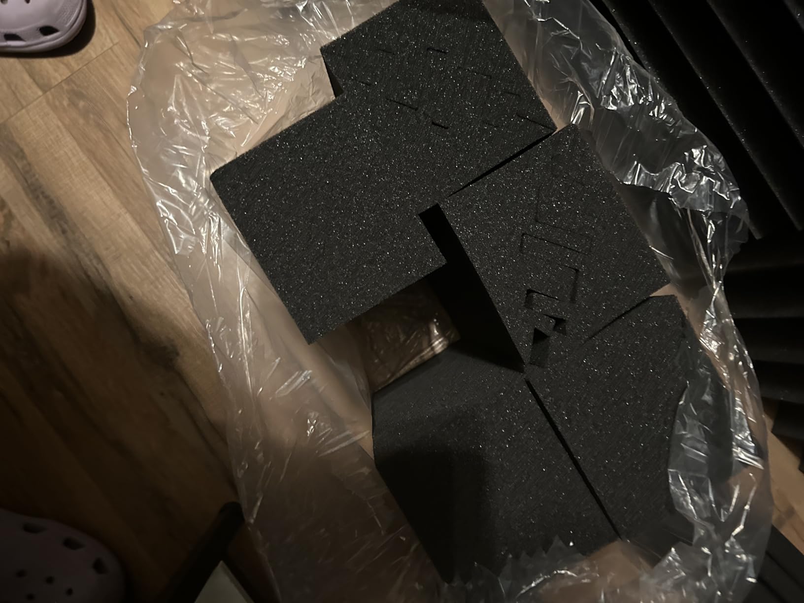 TroyStudio Bass Traps - 12 Pcs 4 X 4 X 12 Inches Dense Thick Studio Bass Foam Corner, Acoustic Treatment Panel Absorbing Echo Reverb customer photo 2