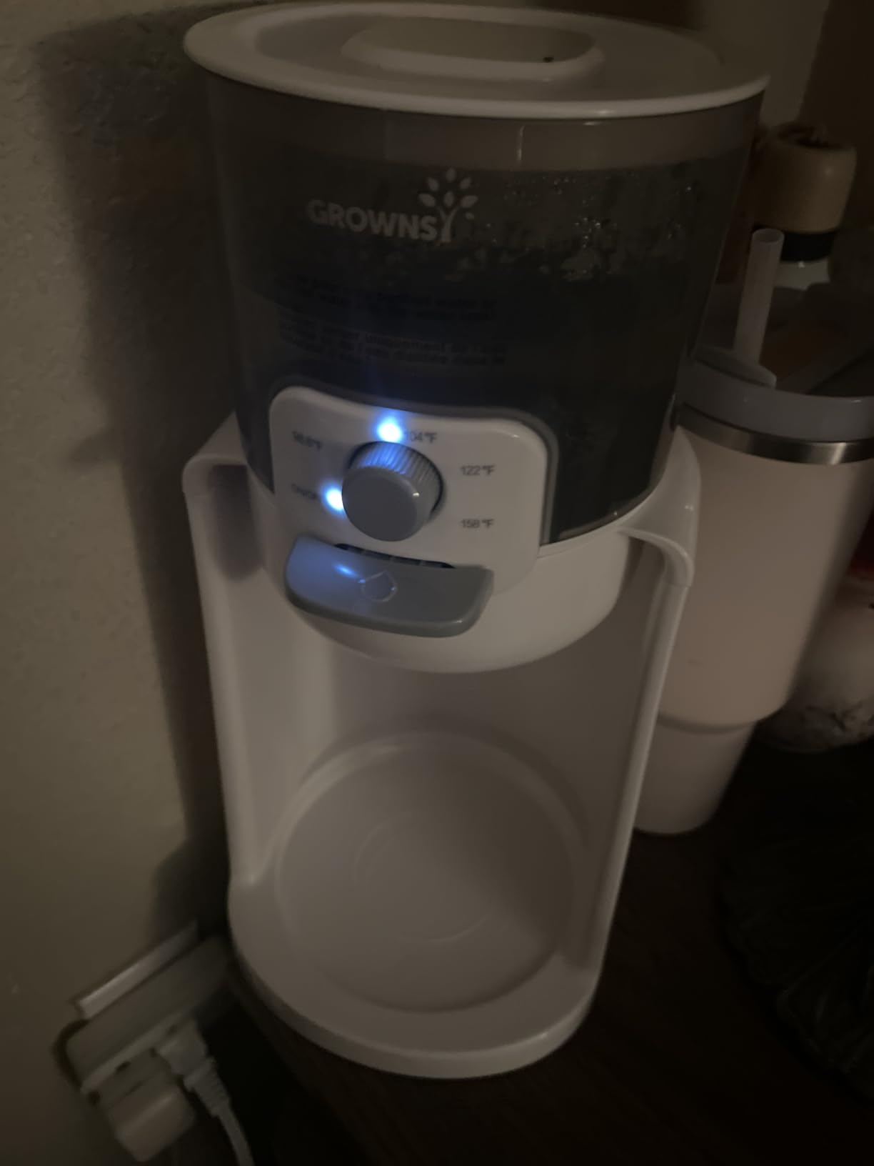GROWNSY Instant Baby Bottle Warmer, Precise 4 Temperatures Control | Night Light, Midnight Feeding | Warm Water Dispenser for Formula in Seconds | 72H Smart Thermostat, Easy Keep Warm customer photo 2
