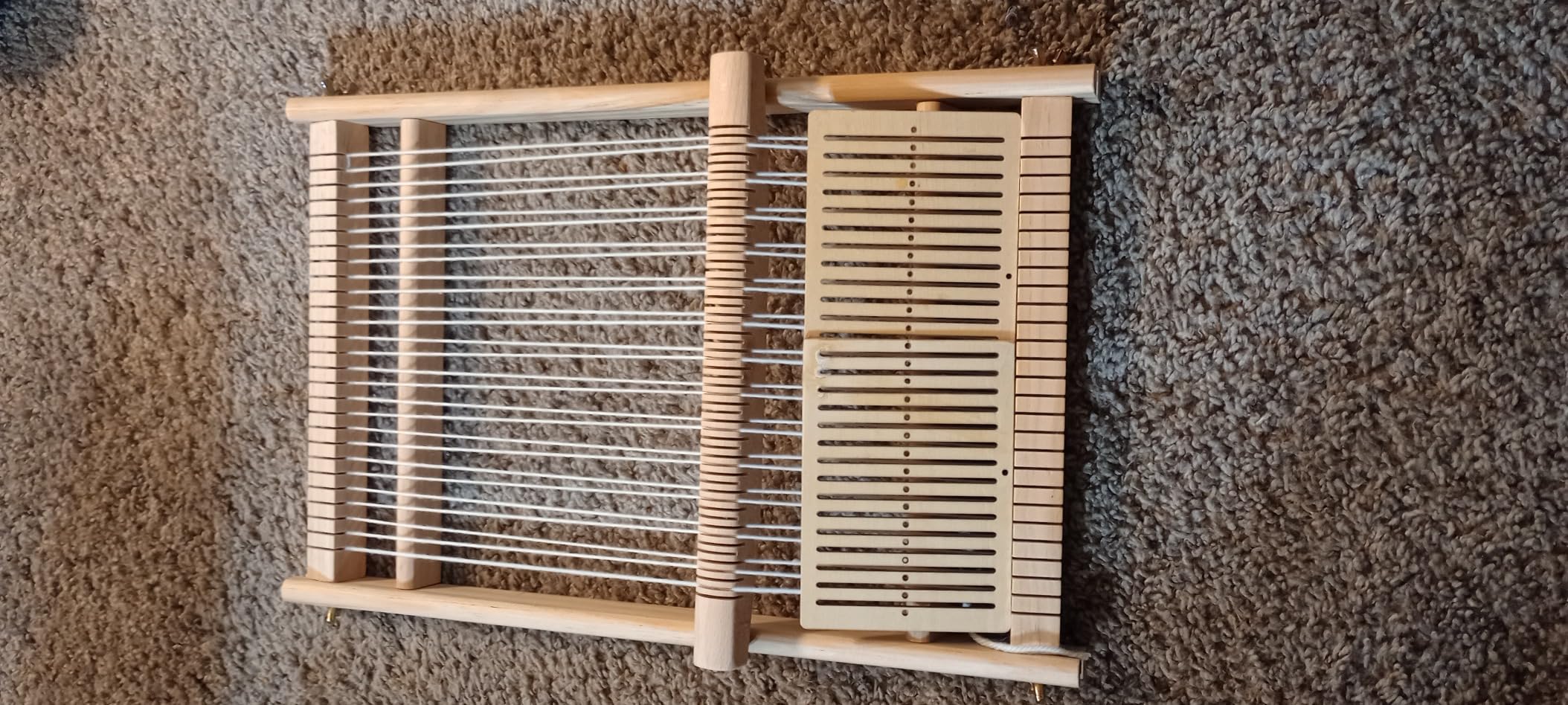 Weaving Loom Kit, Wooden Multi-Craft Weaving Loom Tapestry Loom Large Frame 9.85x 15.5inch, DIY Hand-Knitting Weaving Machine with Loom Stick Bar for Kids, Adult and Beginners Handcraft Loom customer photo 1