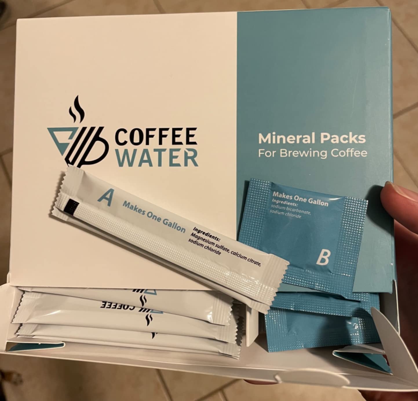 COFFEE WATER Mineral Packs for Making Water for Coffee (Makes 25 Gallons) customer photo 3