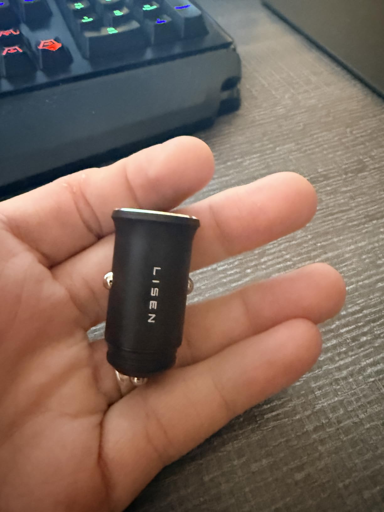 LISEN Car Charger USB C, 69W Cigarette Lighter USB Charger Adapter, Car Accessories Gifts for Men, Mini USBC Cars Fast Charging Adapter USBC Type C 12V Plug Outlet, for iPhone 17 Pro Max 16 15 14 13 customer photo 2