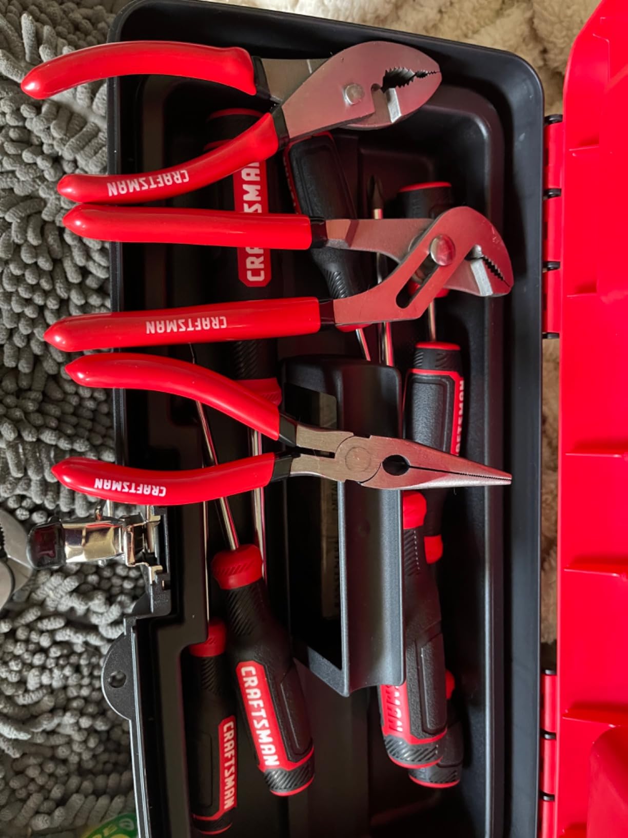 CRAFTSMAN Pliers Set, 3-Piece Set with Long Nose, Slip Joint, and 8-Inch Groove (CMHT84103R) customer photo 2