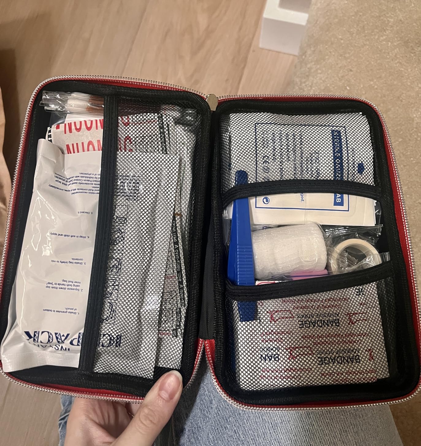 276PCS First Aid Kit Home Car Camping Hiking Emergency Supplies Small Compact Lovely Bag for School Outdoor, Basic Outdoor Essentials Survival Kit for Travel AMORNING customer photo 1